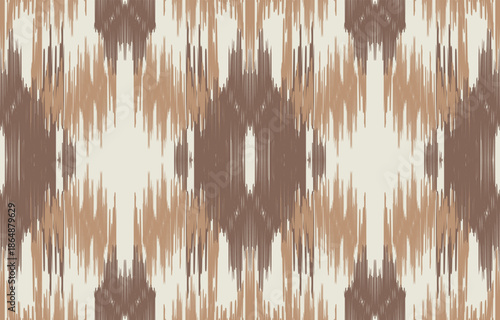 Ethnic abstract ikat art. Aztec ornament print. geometric ethnic pattern seamless  color oriental.  Design for background ,curtain, carpet, wallpaper, clothing, wrapping, Batik, vector illustration.