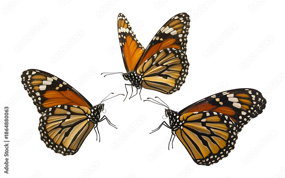 Fototapeta premium butterfly on white background