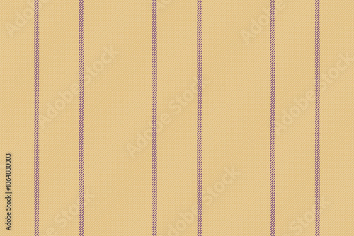 Fantasy seamless fabric textile, fibrous pattern texture vertical. Dreamy vector background stripe lines in amber and pink colors.