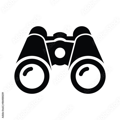 Binoculars icon on white background