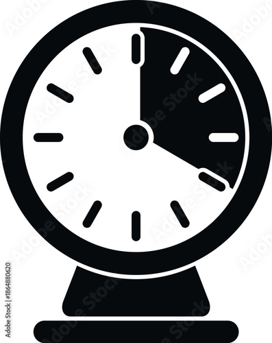 Round timer icon with 30 minutes elapsed, representing time management and deadlines