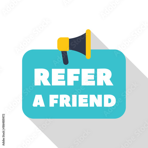 Megaphone sharing a referral program message for customer acquisition