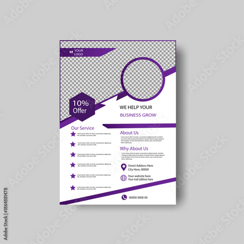 corporate identity Business Flyer Design template.