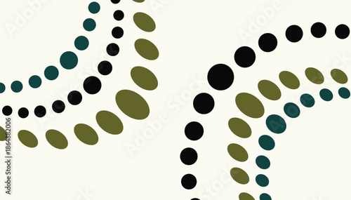 Seamless abstract blue vector background design featuring a stylish pattern of black circles and geometric shapes for a modern business art concept wallpaper illustration