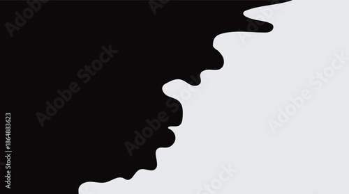 Vector illustration of a travel map featuring the blank white contour of Portugal with isolated silhouettes of a woman, man, and girl as abstract symbols of family geography in Europe