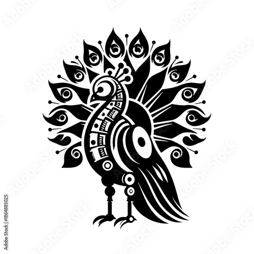 peacock vector illustration