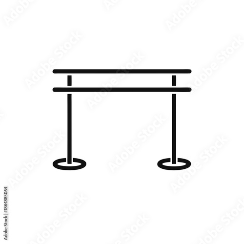 Parallel Bars Gymnastics Equipment Line Icon