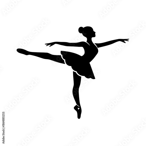 Ballet Dancer Silhouette Icon