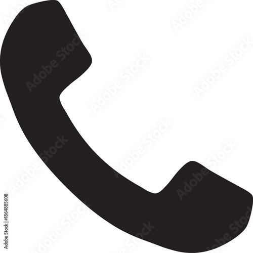 Phone Call Line Icon – Customer Support, Contact, Communication Vector