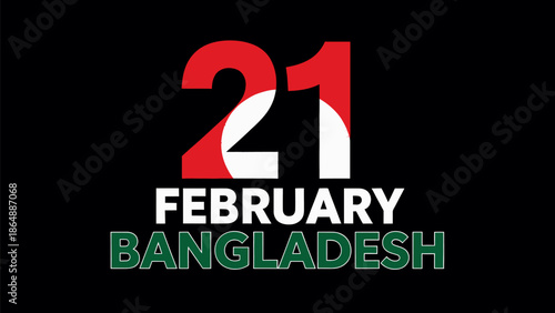 21 february international mother language day bangladesh typography graphic