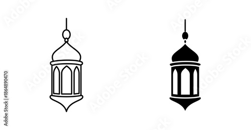 Fanous Ramadan Lantern Icon for Islamic Celebration and Festive Decor