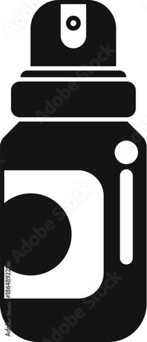 Spray bottle vector icon for personal hygiene or cosmetic product application