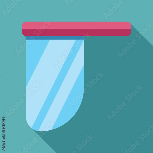 Face shield illustration showing personal protective equipment for safety