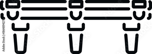 Scaffolding structure providing a working platform for construction or maintenance