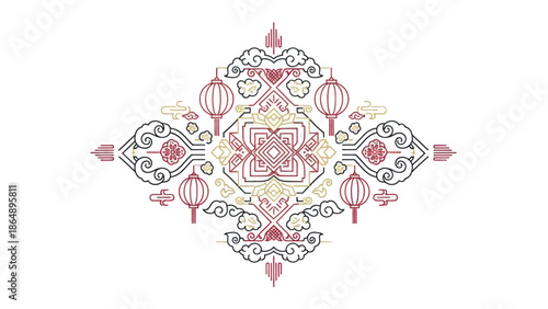 Page Decorative Ornate Floral Design.