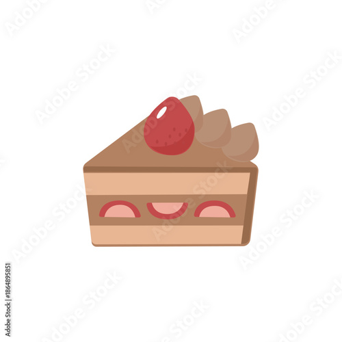 いちごのチョコレートショートケーキ