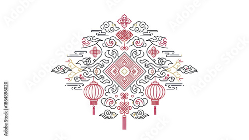 Traditional Chinese New Year Lantern Design 1.