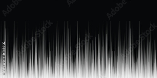 Abstract Metallic Rain Over Black Gradient With Vertical Stripes And Shiny Silhouettes, Texture Design Artwork eps10