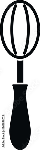 Kitchen whisk displaying a utensil for whipping and beating ingredients