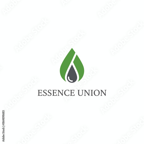 Essence Union Nature Oil Water Drop Logo