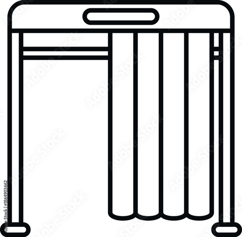 Polling booth providing privacy for a voter casting a ballot during elections