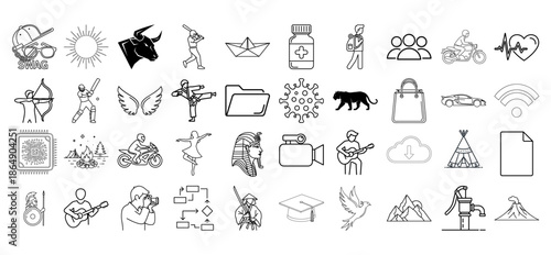 Collection of Diverse Vector Illustrations