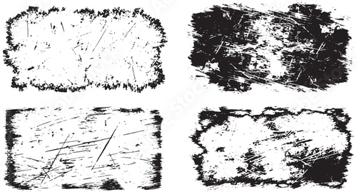 Distressed texture backgrounds with grunge effects for creative design