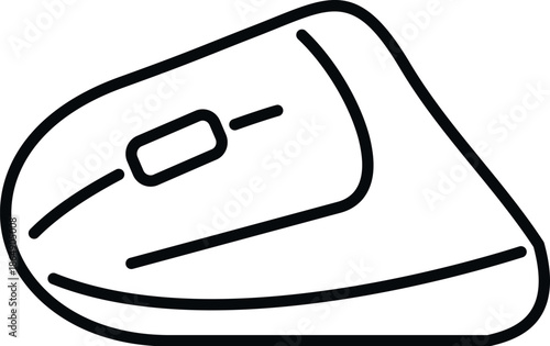 Ergonomic vertical computer mouse providing comfortable hand posture and preventing repetitive strain