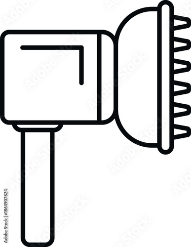 Dryer with diffuser styling hair and creating volume