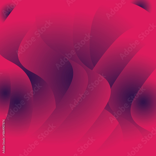 Abstract pink wavy background with smooth curves and digital design.