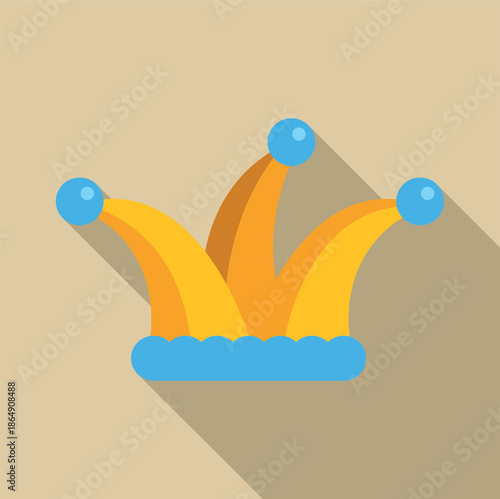 Jester hat with bells presenting a playful mood for celebration