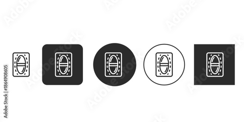 Ammunition bullet cartridge vector icon black and white illustration | Outline style weapon projectile symbol for apps | Military and security UI element | Minimalist firearm round icon design 
