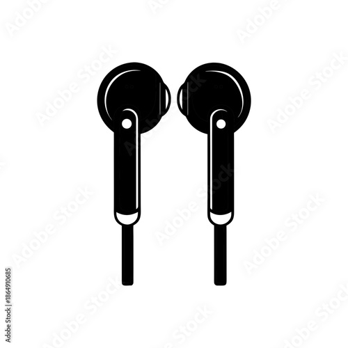 Sleek black wireless earbuds for an immersive audio experience on the go