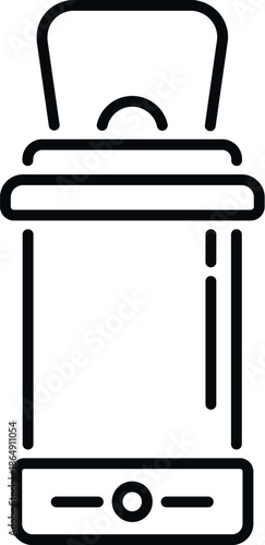Uv sterilizer lamp presenting sterilization and disinfection of objects
