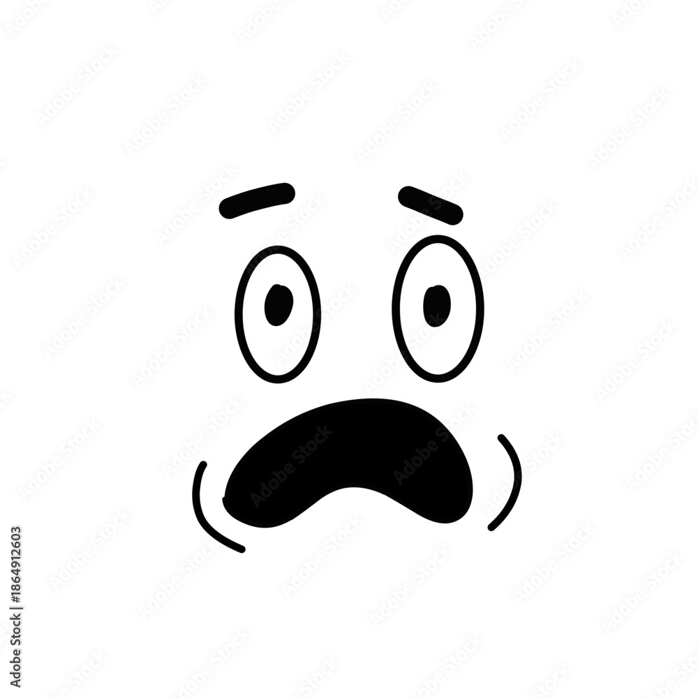 Naklejka premium Hand drawn face emoticons 