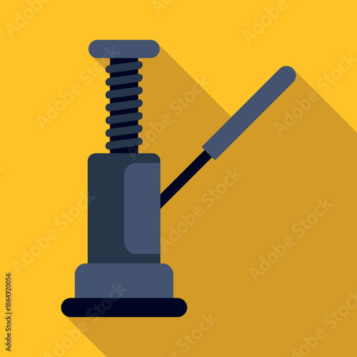 Screw jack elevating heavy objects for automotive repair and maintenance