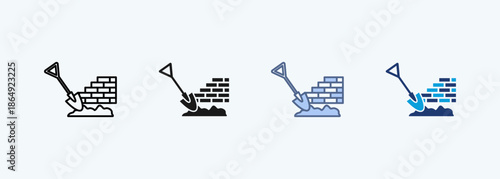 construction multiple  style icon collections 