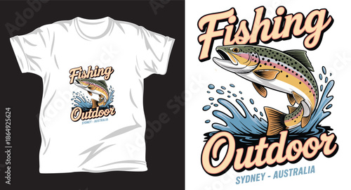 fishing graphic vector t shirt design print.