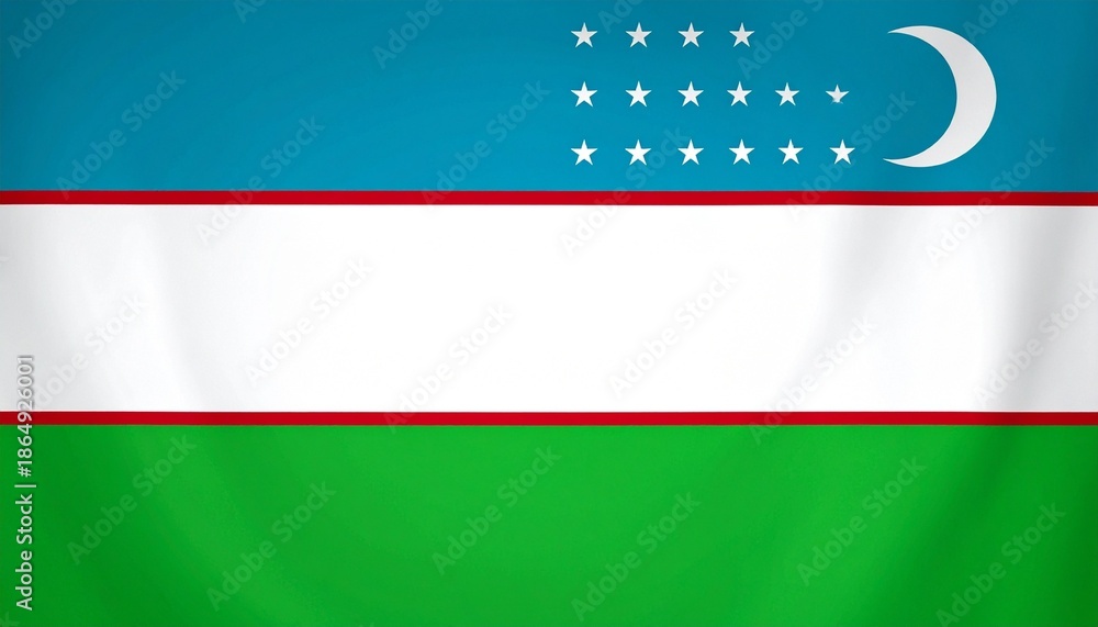 Fototapeta premium flag of Uzbekistan 