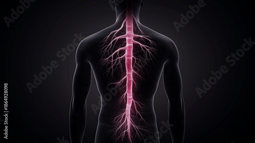 Luminescent neural channels revealed inside vertebrae supporting advanced brain and pain research