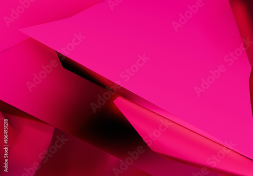 Red Abstract 3d render background dark red pink gradient light wave silk liquid chrome metalic design render wallpaper modern illustration multicolored wavy surfaces
