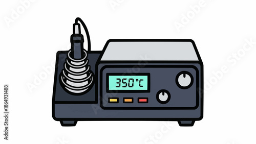 Soldering Iron Station with Digital Temperature Control Display