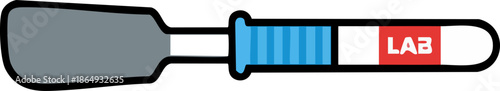 Scientific Lab Test Indicator Graphic Icon Vector Illustration