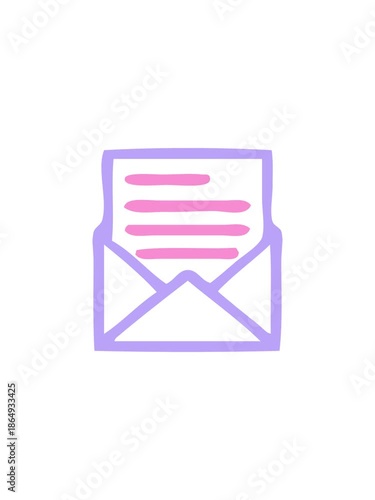 flashy sales animation of open letter symbol