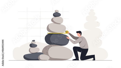 Achieving Business Balance Measuring Progress with Stacked Stones Metaphor for Stability