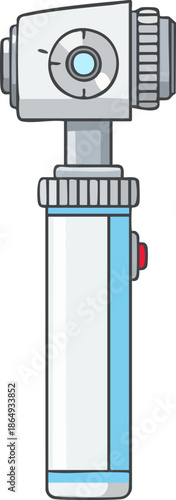 Otoscope Medical Diagnostic Instrument Vector Cartoon Icon