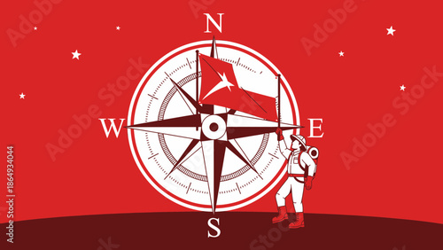 Adventure Awaits: Explorer Charting a New Course Under the Guiding Stars