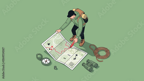 Adventure Awaits: Exploring the Wilderness with Map and Essential Gear