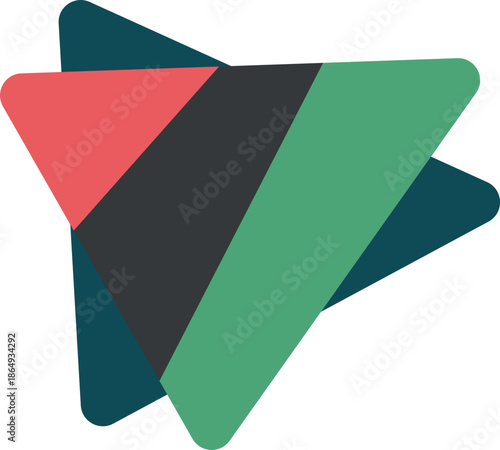 Abstract Harmony of Geometric Forms: A Vibrant Modern Canvas of Colorful Shapes, Contemporary Art Expression, and Decorative Vector Design for Posters and Wallpapers