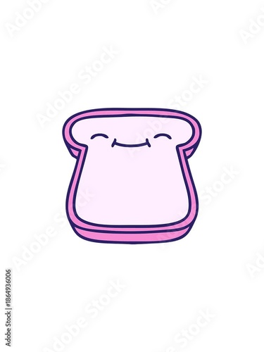 flashy sales animation of bread with face cartoon